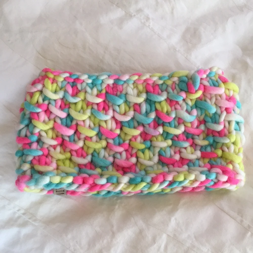 Handmade Hand Knit Ear Warmer Headband Multi Color